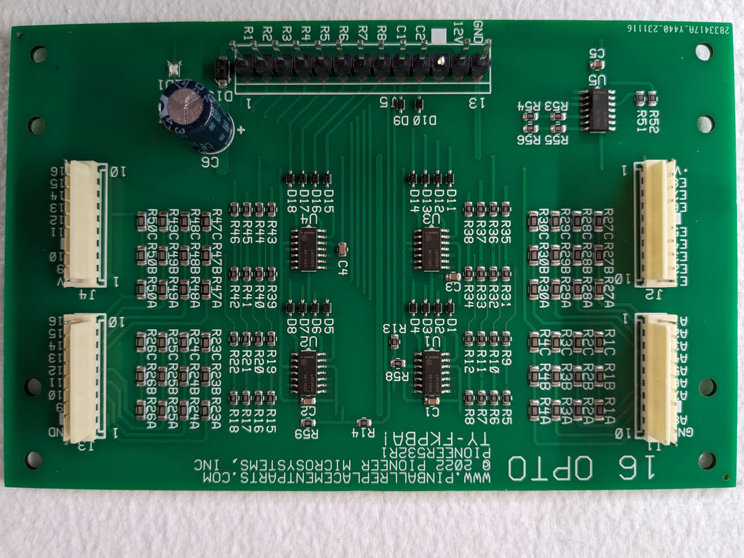 WMS 16 Opto Board Replaces A-17223 and A-16998