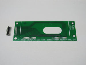 Bare board for attaching 4 digit glass display