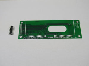 bare board for attaching 7 digit alphanumeric glass display
